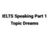 (Update 2022) IELTS Speaking Part 1 Topic Dreams Free